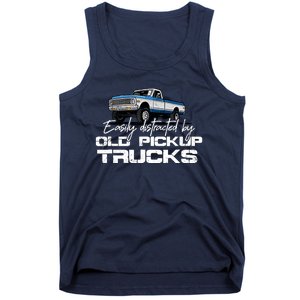 Easily Distracted By Old Pickup Trucks For Retro Tank Top