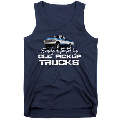 Easily Distracted By Old Pickup Trucks For Retro Tank Top