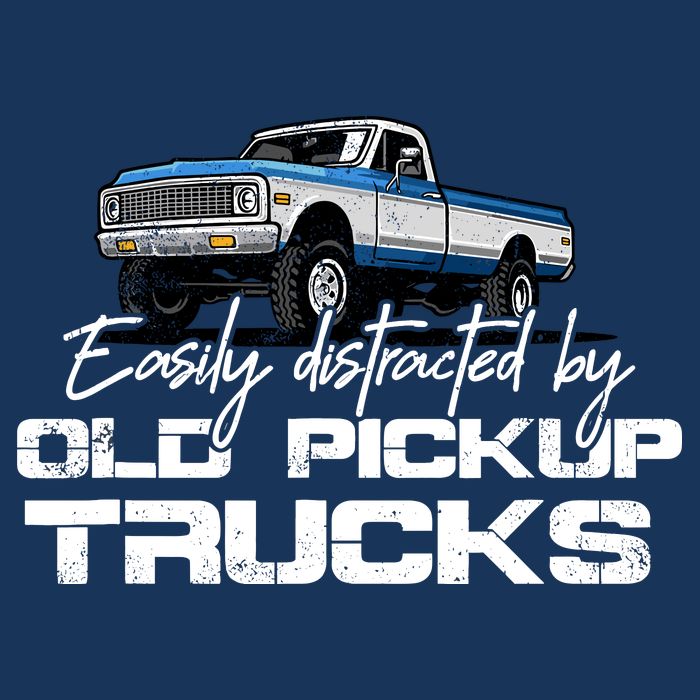 Easily Distracted By Old Pickup Trucks For Retro Infant Baby Jersey Bodysuit