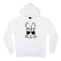 Easter Day Bunny Face With Sunglasses Hoodie