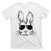 Easter Day Bunny Face With Sunglasses T-Shirt