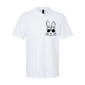 Easter Day Bunny Face With Sunglasses Softstyle Adult Sport Polo