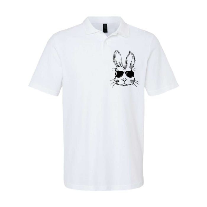 Easter Day Bunny Face With Sunglasses Softstyle Adult Sport Polo