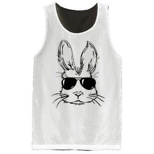 Easter Day Bunny Face With Sunglasses Mesh Reversible Basketball Jersey Tank