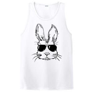 Easter Day Bunny Face With Sunglasses PosiCharge Competitor Tank