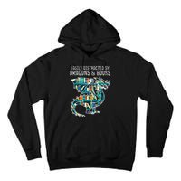 Easily Distracted By Dragons Books Funny Reading Bookworm Tall Hoodie