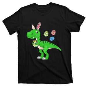 Easter Dinosaur Boys Kids Bunny Easter Basket Stuffers T-Shirt