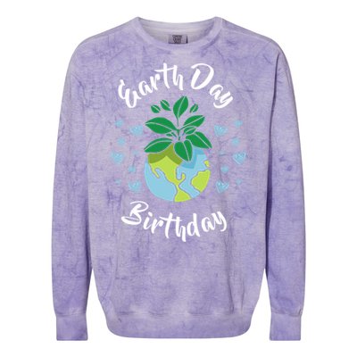 Earth Day Birthday Gift Funny Gift Colorblast Crewneck Sweatshirt