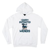 Easily Distracted By Wieners | Funny Dackel Dachshund Hoodie