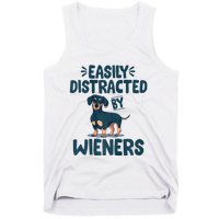 Easily Distracted By Wieners | Funny Dackel Dachshund Tank Top