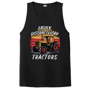 Easily Distracted By Tractors Fun Farmer & Farming Gift PosiCharge Competitor Tank