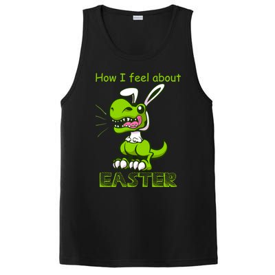 Easter Dinosaur Bunny Ears Funny Gift PosiCharge Competitor Tank