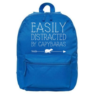 Easily Distracted By Capybaras Gift For Women Mammal 16 in Basic Backpack