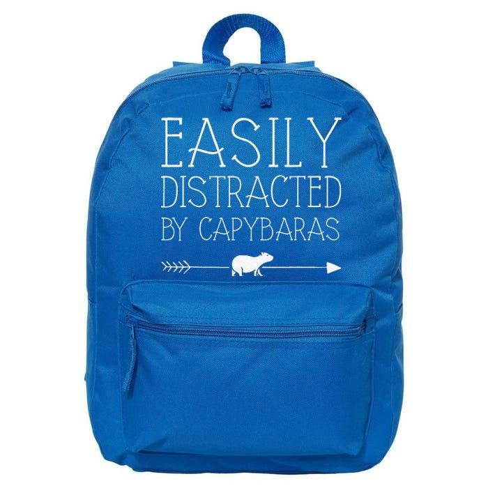 Easily Distracted By Capybaras Gift For Women Mammal 16 in Basic Backpack