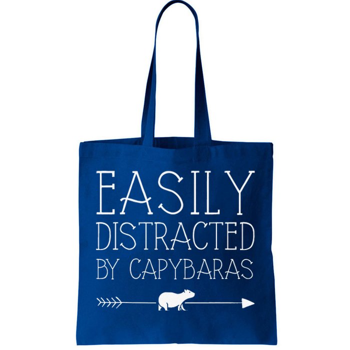 Easily Distracted By Capybaras Gift For Women Mammal Tote Bag