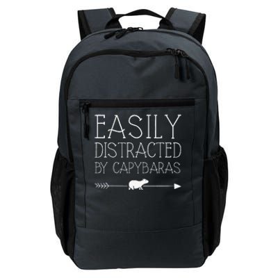 Easily Distracted By Capybaras Gift For Women Mammal Daily Commute Backpack