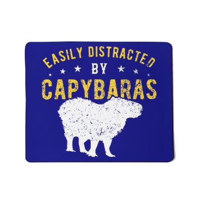 Easily Distracted By Capybaras Mousepad