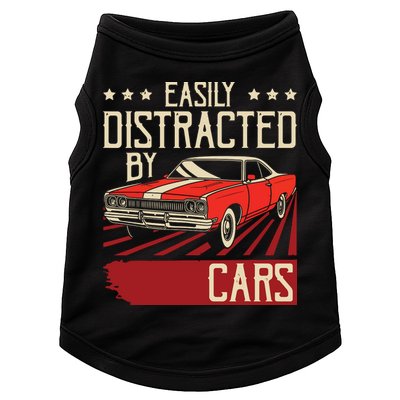 Easily Distracted By Cars Classic Muscle Car Guy Car Lover Doggie Tank