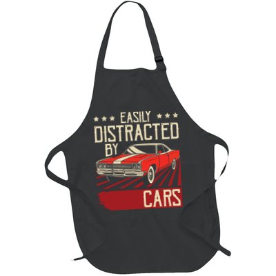 Easily Distracted By Cars Classic Muscle Car Guy Car Lover Apron
