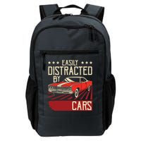 Easily Distracted By Cars Classic Muscle Car Guy Car Lover Backpack