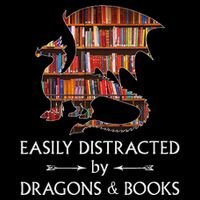 Easily Distracted By Dragons And Books Book & Dragon T-Shirt
