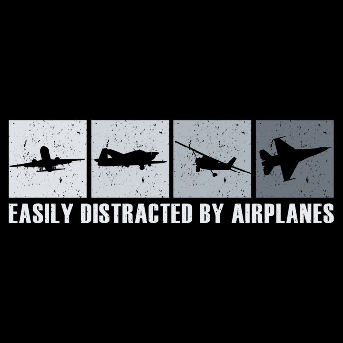 Easily Distracted By Airplanes Aviation Pilot Airplane Cool Gift City Backpack