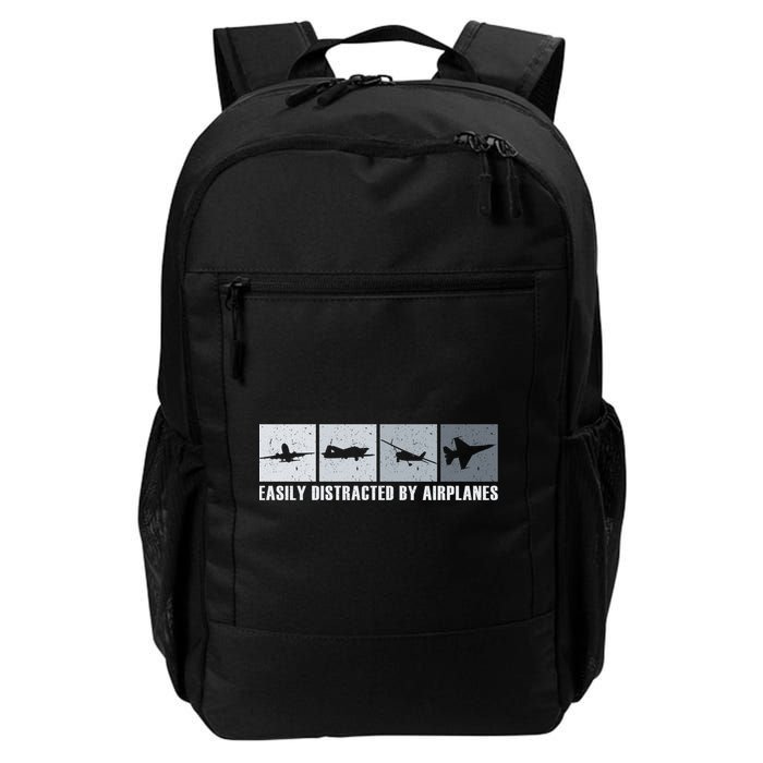 Easily Distracted By Airplanes Aviation Pilot Airplane Cool Gift Backpack