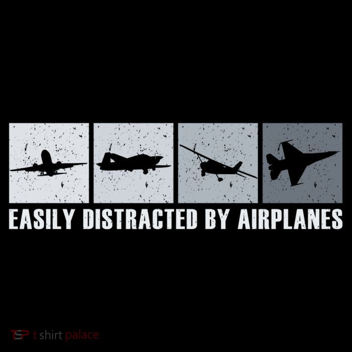 Easily Distracted By Airplanes Aviation Pilot Airplane Cool Gift Cooling Performance Long Sleeve Crew