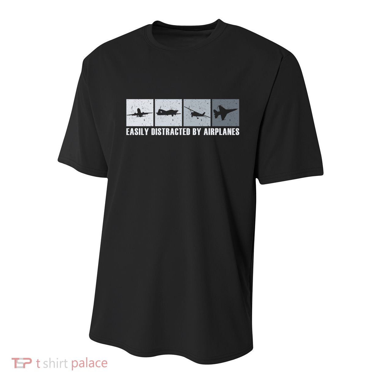 Easily Distracted By Airplanes Aviation Pilot Airplane Cool Gift Youth Performance Sprint T-Shirt