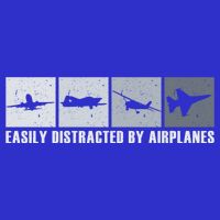 Easily Distracted By Airplanes Aviation Pilot Airplane Cool Gift 16 in Basic Backpack