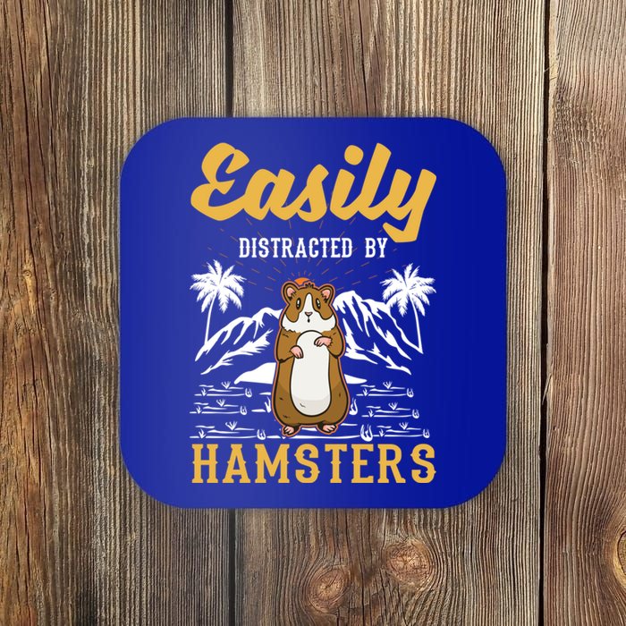 Easily Distracted By Hamsters Gift Coaster