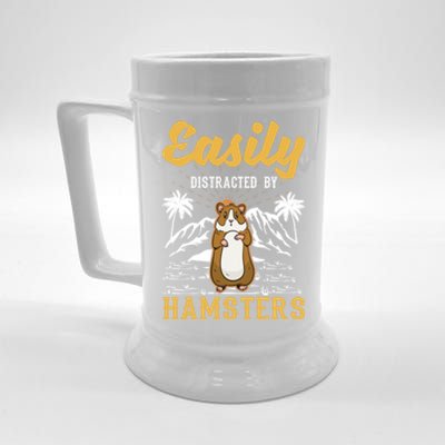 Easily Distracted By Hamsters Gift Beer Stein