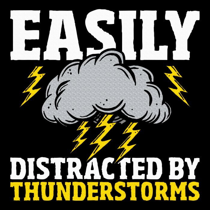 Easily Distracted By Thunderstorms Weather Meteorologist Mousepad