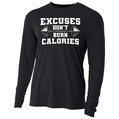 Excuses Dont Burn Calories Cooling Performance Long Sleeve Crew