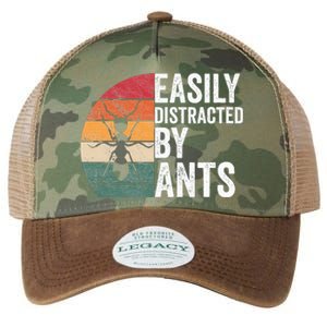 Easily Distracted By Ants Insect Ant Keeper Farm Legacy Tie Dye Trucker Hat