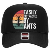 Easily Distracted By Ants Insect Ant Keeper Farm High Crown Mesh Back Trucker Hat