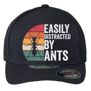 Easily Distracted By Ants Insect Ant Keeper Farm Flexfit Unipanel Trucker Cap