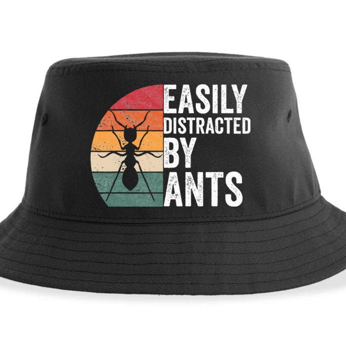 Easily Distracted By Ants Insect Ant Keeper Farm Sustainable Bucket Hat