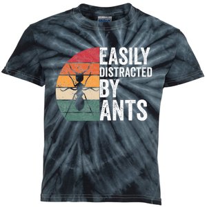 Easily Distracted By Ants Insect Ant Keeper Farm Kids Tie-Dye T-Shirt