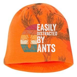 Easily Distracted By Ants Insect Ant Keeper Farm Kati - Camo Knit Beanie