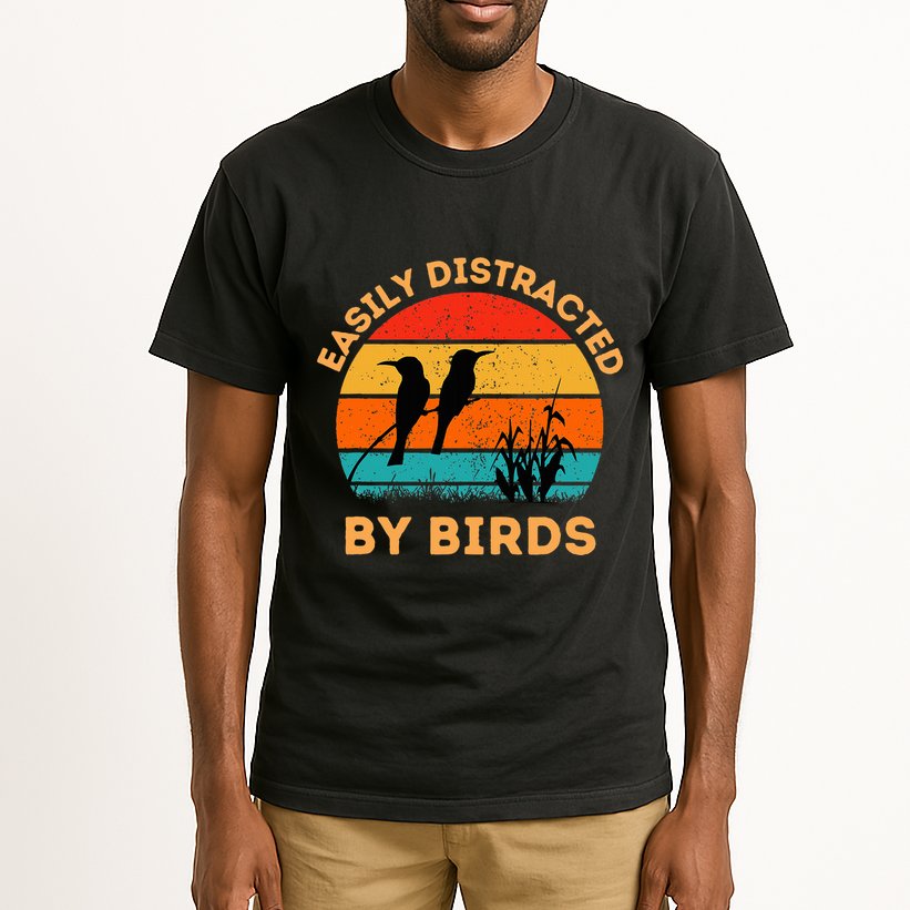 Easily Distracted By Birds Tall T-Shirt