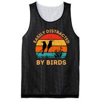 Easily Distracted By Birds Mesh Reversible Basketball Jersey Tank