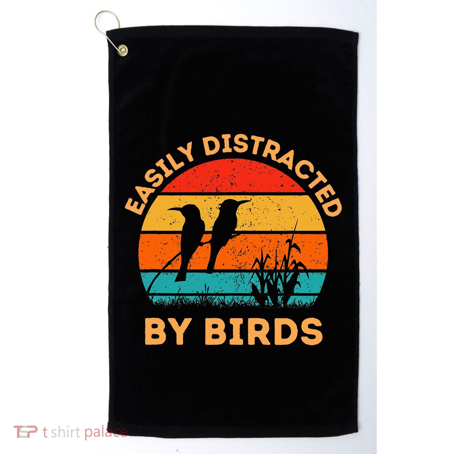 Easily Distracted By Birds Golf Towel