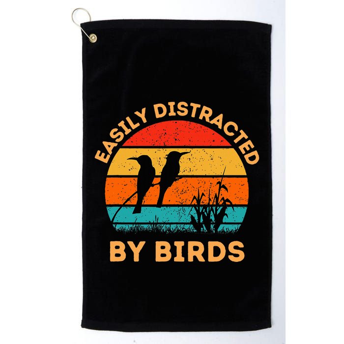 Easily Distracted By Birds Golf Towel