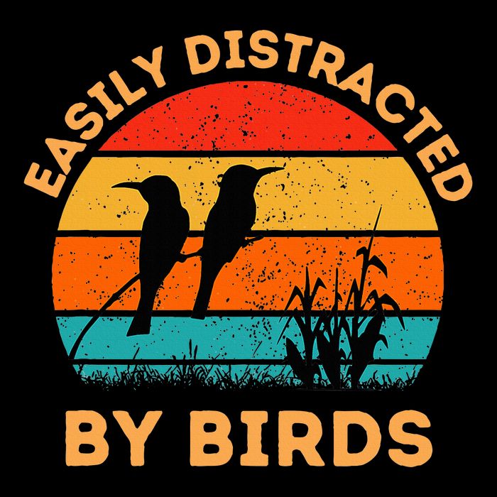 Easily Distracted By Birds Toddler T-Shirt