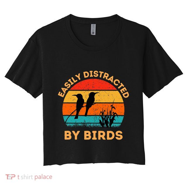 Easily Distracted By Birds Crop Top