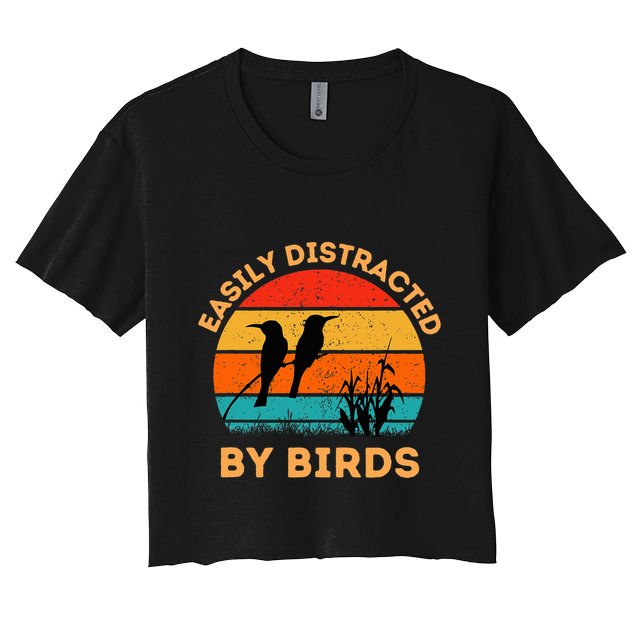 Easily Distracted By Birds Crop Top