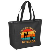 Easily Distracted By Birds Zip Tote Bag
