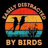 Easily Distracted By Birds Zip Tote Bag