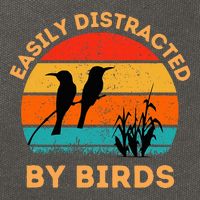 Easily Distracted By Birds Cotton Canvas Backpack